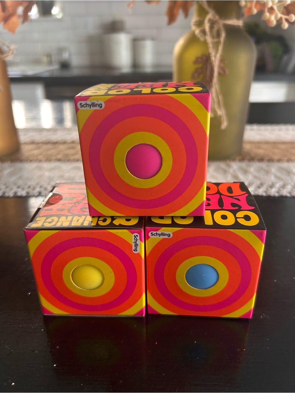 Schylling Color Change NeeDohs - Bright Pink, Yellow & Blue
